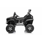 Elektrické autíčko - Mercedes UNIMOG - čierne